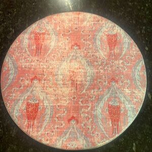 NICOLETTE MAYER RED BYZANTINE BEADED SMOOTH PLACEMATS (4)